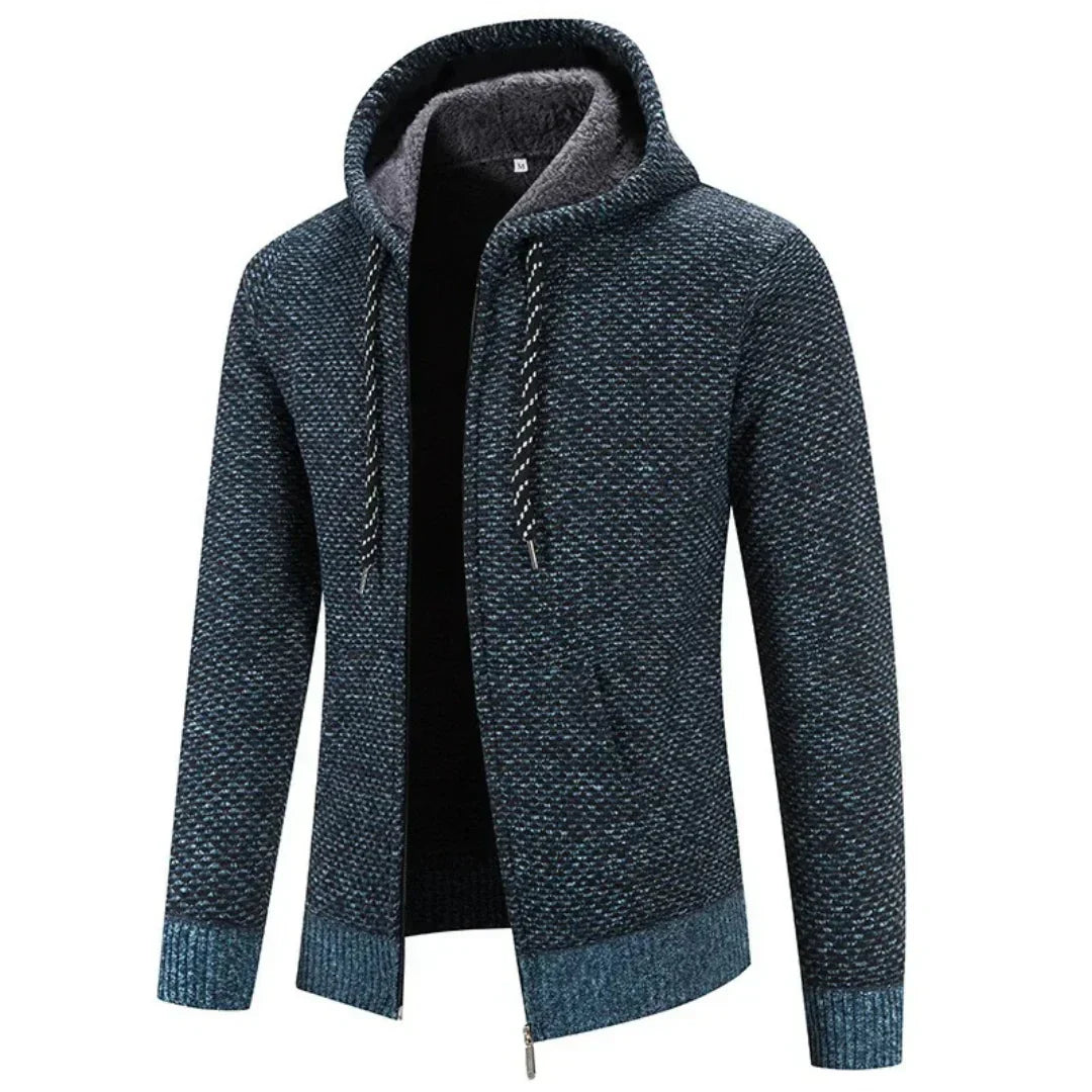 Titan™ | Cardigan con Cappuccio in Maglia