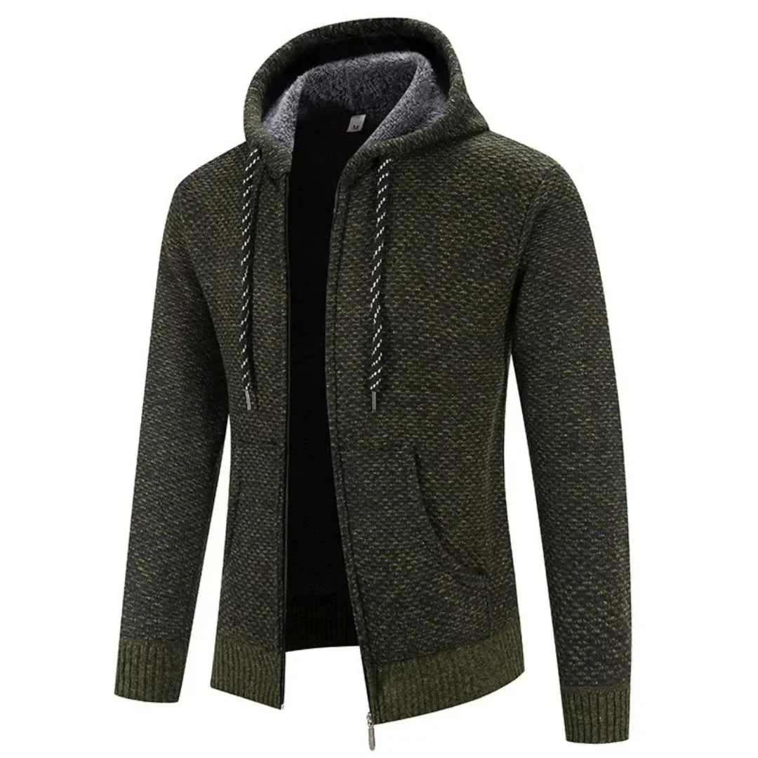 Titan™ | Cardigan con Cappuccio in Maglia